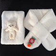 thumbnail image 7 of Cute Cartoon Bear Plush Scarf Women Student Winter Korean Style Faux Fur Warm Thickened Cross Scarves Autumn Girl Scarf New Gift (Little Bear), 7 of 7