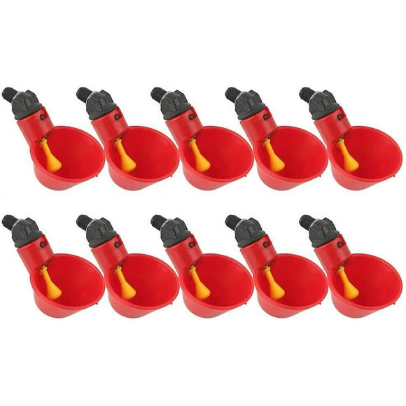 Chicken Waterer, 10 Pcs Automatic Chicken House Automatic Chicken Waterers
