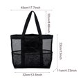 thumbnail image 3 of Durable Mesh Beach Travel Tote Bag with 8 Pockets for Organizing Swim Gear and Accessories, 3 of 7