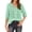 Green, variant on Plus Size Tshirts for Women Linen Shirt Embroidered Sleeves Chiffon Collar Elegant Casual Blouse Summer Summer Tops for Women 2026 Green XXXL