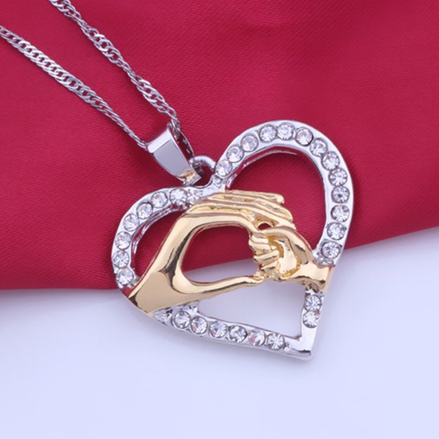 Collier Finition Or Maman Bébé Cadeau Fête des Mères Or