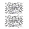 thumbnail image 1 of Miangastore Shoe Buckle Easy Attachment Rhinestone 1 Pair 2.36X1.57X0.39In, 1 of 9