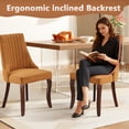 thumbnail image 5 of MIKIBAMA Modern Gold Velvet Upholstered Accent Dining Chair, Set of 2, 5 of 5