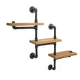 thumbnail image 4 of Hanging Shelf,Industrial Steel Pipe Rack Floating Shelf Wall Shelf High Capacity, 4 of 6