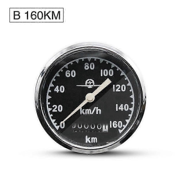Alconstar- 120KM/160KM Motorcycle CJ-K750 Retro Round Speedometer for BMW R50 R1 R71 R12 for Ural M72 Install At Headlight