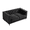 Black, variant on GVN Futon Couch, Sofa Loveseat, Lazy Sofa,Black, Two-seater Sofa with Crystal Feet, Removable Cushion, Two Plush Pillow