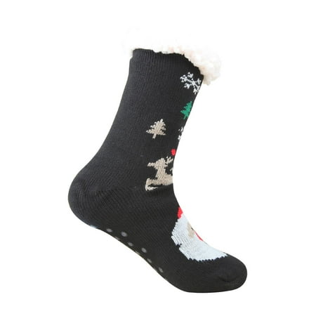 

ZMHEGW Women Socks Autumn And Winter Christmas Floor Snow Thickened Fleece Socks
