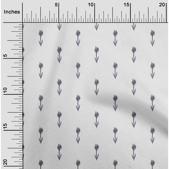 oneOone Polyester Lycra White Fabric Arrow Ikat Sewing Craft Projects Fabric Prints By Yard 56 Inch Wide