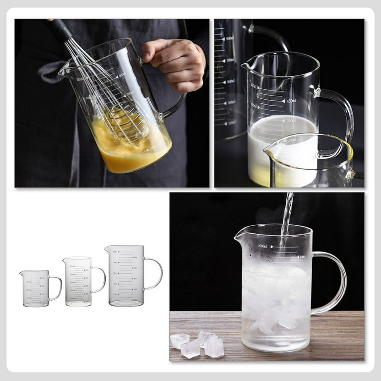 Luvan 1 Gallon Measuring Pitcher, Large Measuring Cup with Spout and  Handle, 134oz Plastic measuring pitcher with Conversion Chart, 1 Gallon  Measuring