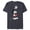 Navy Heather, variant on Vintage Mickey Mouse Hey There - Short Sleeve Blended T-Shirt for Adults - Customized-Black