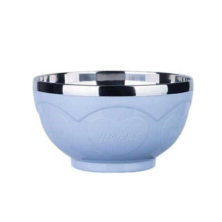 

JOLIXIEYE Double Layer Colorful Kids Cereal Bowls Non-slip Dishwasher and Microwave Safe Bowl for Fruit Salad Popcorn