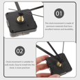 thumbnail image 3 of ERDS-Clock Repair Parts Replacement Wall Clock Movement Mechanism Wall Clock DIY Repair Parts Silence Quartz Clock Movement for Home Use, 3 of 4
