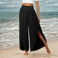 thumbnail image 2 of Spring And Summer New Slit Pants Loose Casual Yoga Pants, 2 of 5