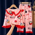 thumbnail image 2 of Conjunto de pijamas de Disney Mickey Mouse Minnie para niños, ropa de dormir de manga larga, traje de princesa Wind Girl para bebé, ropa de dormir para niña, Suit10 altura 105-115cm zhangyuxiang CONDUJO, 2 of 2