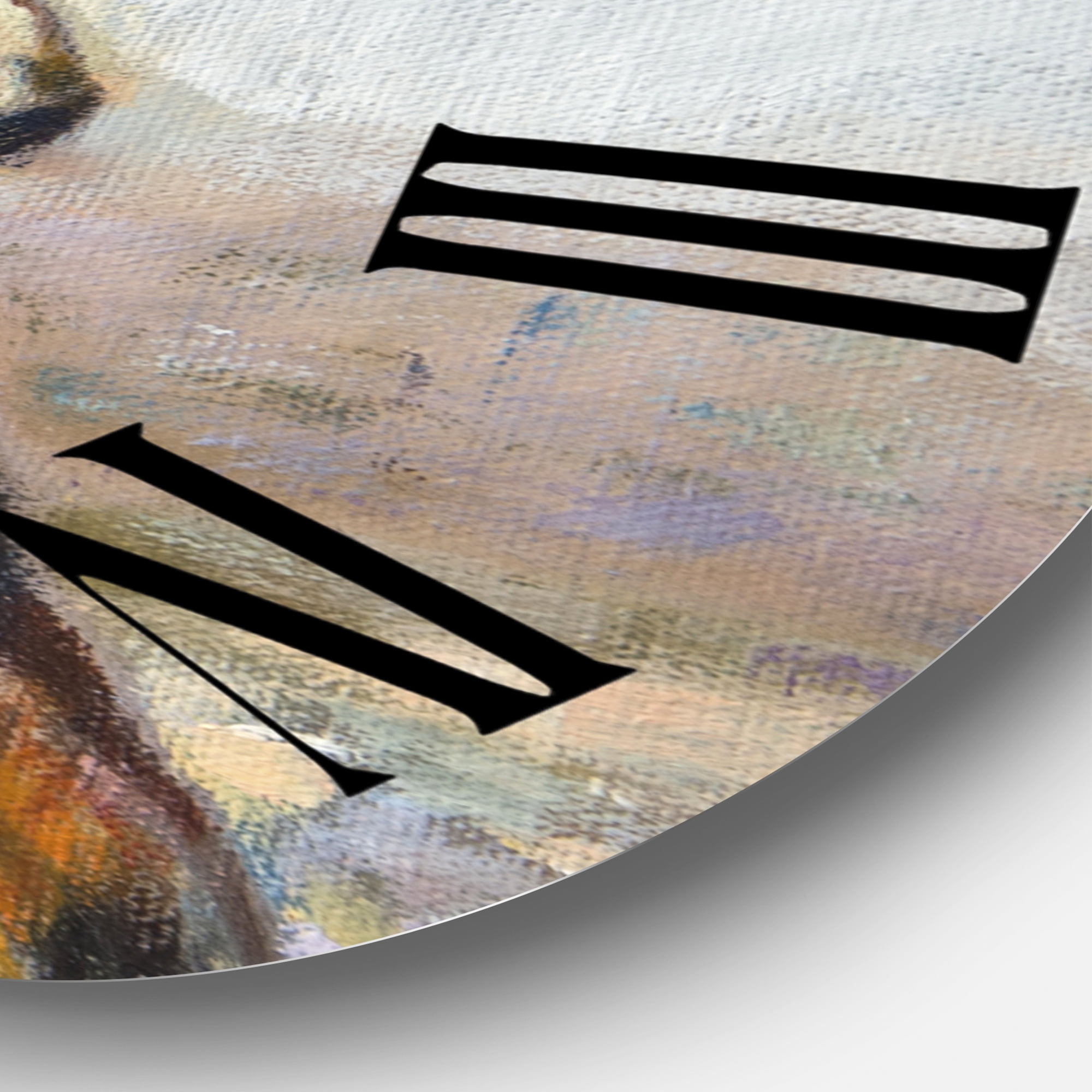 Designart 1 in Quartz Farmhouse Wall Clock