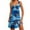 Z01# Blue, variant on Huresd Tank Dress for Women 2024 A Line Flowy Mini Dress with Pocket V Neck Sleeveless Hawaiian Palm Tree Print Beach Dresses for Women Sky Blue L
