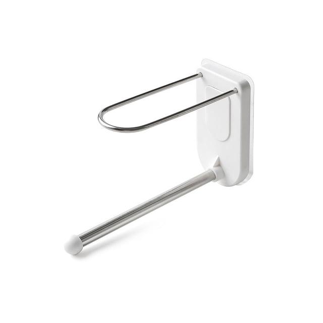 Colgador de ropa montado en la pared de plástico impermeable para el hogar, abrigo de baño, soporte de secado de ropa, gancho sin perforaciones Almacenamiento y organización del hogar Blanco Wosthever HA064838-01B