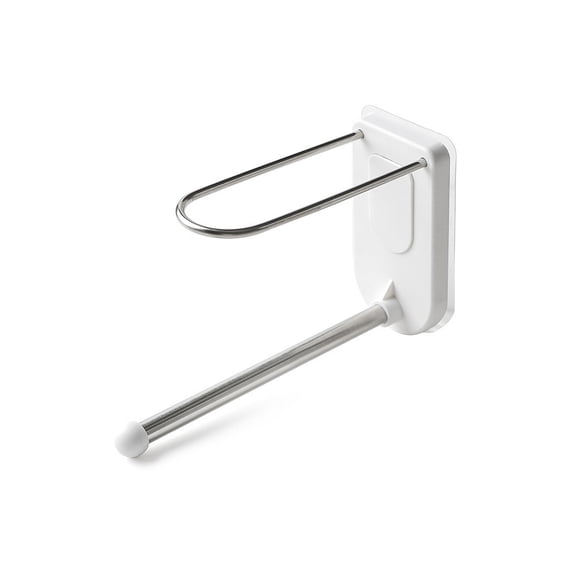 Colgador de ropa montado en la pared de plástico impermeable para el hogar, abrigo de baño, soporte de secado de ropa, gancho sin perforaciones Almacenamiento y organización del hogar Blanco Wosthever HA064838-01B