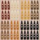 thumbnail image 4 of 64 botones de madera de 8 colores, 45 x 13 mm, dos agujeros, con forma de diente de cuerno, para suéteres, abrigos, accesorios de costura., 4 of 4