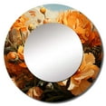 thumbnail image 2 of Designart "A Melody of Gold The Marigold s Beauty I" Floral Round Mirror Wall Decor Traditional - Large Gold Round Bathroom Mirror - Round Mirror - 29" x 29", 2 of 6