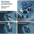 thumbnail image 5 of Camera Lens Protector for iPhone 12 Pro Max Metal Tempered Glass Camera Cover Film, Rear Lens Case Friendly for iPhone 12 Pro Max - Black, 5 of 5