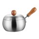 thumbnail image 3 of , para leche, regalo con mango de madera, olla para derretir , olla para cocinar, para espaguetis, sopa, calentar, hervir., 3 of 7