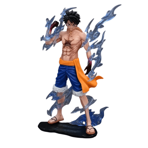 Figura decorativa de anime de una sola pieza, diseño de Luffy Fight, PVC, más de 14 años