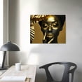 thumbnail image 4 of Nawypu   African American Wall Art Gold Foil Black Woman Canvas Wall Art Abstract Girl Painting Print Modern Artwork Home Decor Frame, 4 of 5