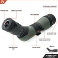 thumbnail image 5 of Athlon Optics Argos HD 20-60x85 Spotting Scope, 45 Degree Angle - Green/Black (314001), 5 of 7