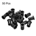 thumbnail image 4 of Unique Bargains Écrous à Rivet M10 en Acier au Carbone Zingué à Tête Plate Filetée Noir 50 Pcs, 4 of 6