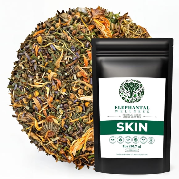 Té de hierbas Elephantal Wellness para el cuidado de la piel 57 g