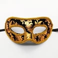 thumbnail image 4 of Wosthever Máscara de mascarada de moda para hombres, máscaras de fiesta misteriosas, máscara de carnaval de fiesta de media cara Kits de decoración para fiestas Verde, 4 of 6