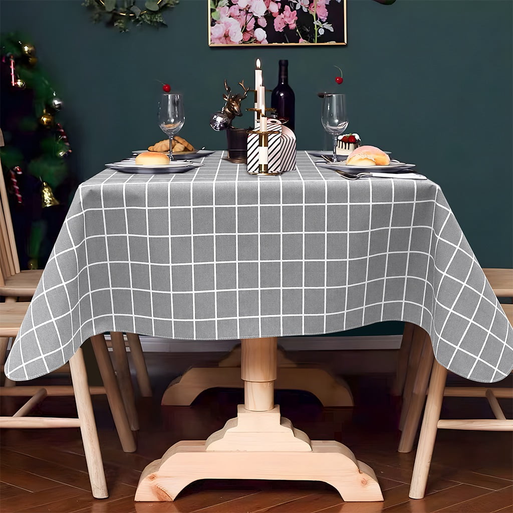 Ray Star Vinyl Party Tablecloths 60x102 Spring Tablecloth Plastic Picnic Outdoor and Camping Waterproof Oilcloth Table Cover for Rectangle Tables