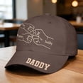 thumbnail image 2 of LIIPEE Man Baseball Cap Casual Father's Day Letter Graphic Printed Unique Handmade Customizable Hats Male Celebration Fashion Comfortable Breathable Daily Hats,Coffee,One Size, 2 of 3