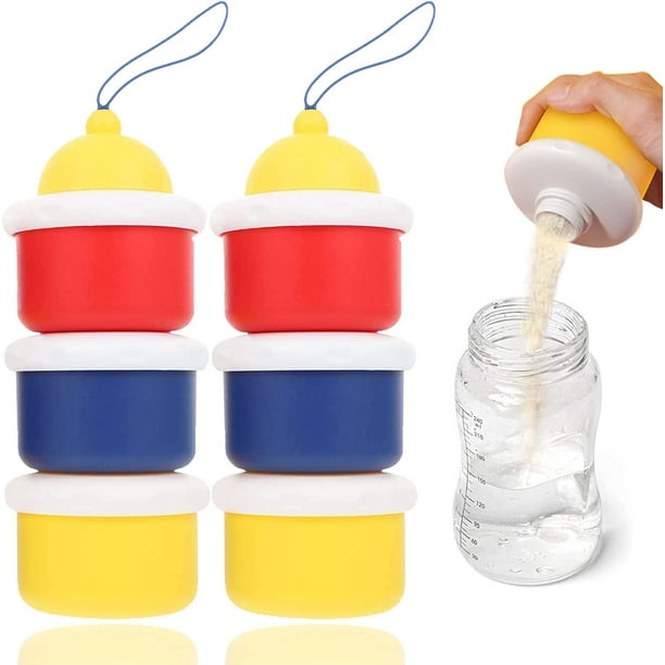 Caja medidora de leche en polvo,Dispensadores de leche en polvo,Caja de leche en polvo para bebés,Dispensador de fórmula para bebés,Contenedor portátil de caja de leche en polvo para bebés pequeños