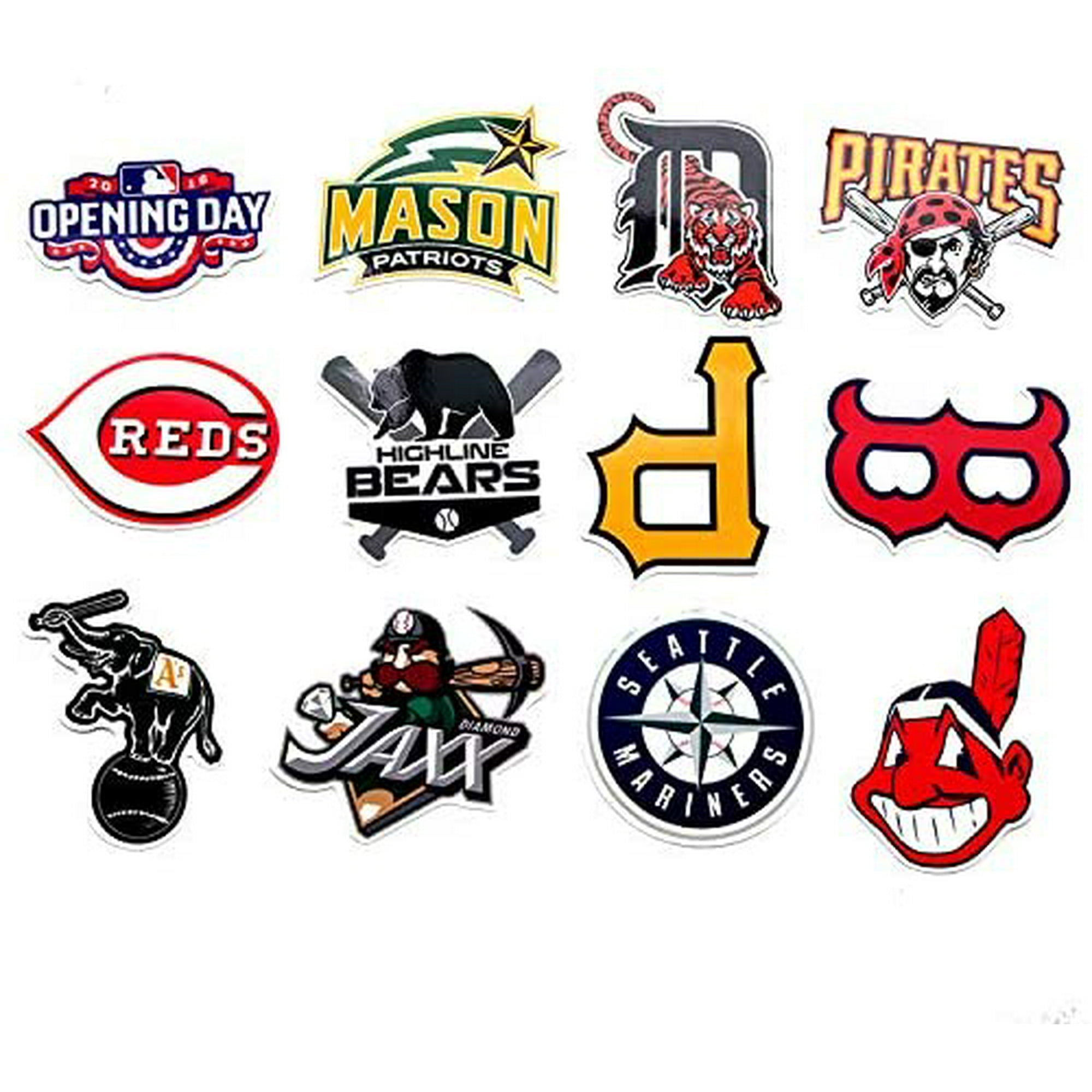 Baseball Logo Sticker Pack of Baseball Logo Team Decals for