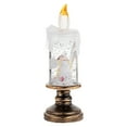 thumbnail image 2 of Desktop Ornament Christmas Globe Lamp With LED Flameless Candle Battery Operated Electronic Falling Snowflake Night Light For Tabletop Holiday Xmas Decorations For Mantel Windowsill Festive, 2 of 7