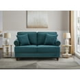 thumbnail image 2 of BSHTI 61 inch modern Upholstered Sofas Love Seater with Nails and Armrests(Green), 2 of 6
