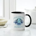 thumbnail image 4 of CafePress - I Wear Light Blue For My Husband (Floral) Mug - 11 oz Ceramic Mug - Novelty Coffee Tea Cup, 4 of 4