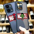 thumbnail image 2 of Matte Phone Case for OPPO RENO 8 8T 7Z 7 6 5 4 3 PRO PLUS 4G 5G Case Funda Coque Capa Shell The Handsome Marvel Avengers Cartoon, 2 of 5