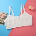 thumbnail image 2 of White Sports Bra Girls Bra for Girls Sport 14-16 Teen Bras for Girl Ages 12-15 Bra for Girls V Neck Bra, 2 of 3
