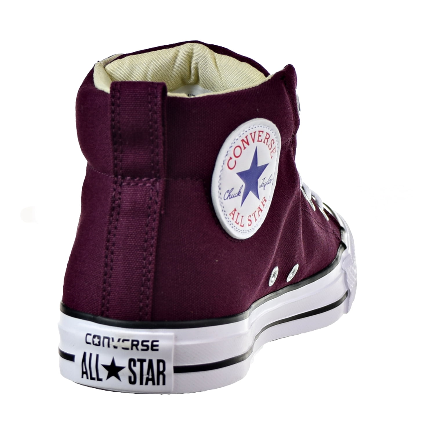 Converse Chuck Taylor All Star Street Mid Shoes Dark Sangria/Black/White 157533f - Walmart.com