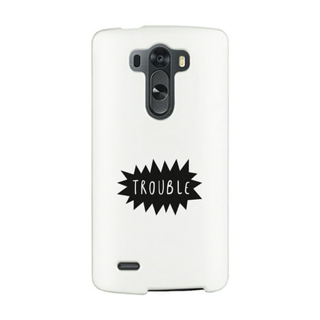 Double Trouble-Right White LG G3 Phone Cover Cute Best Friend