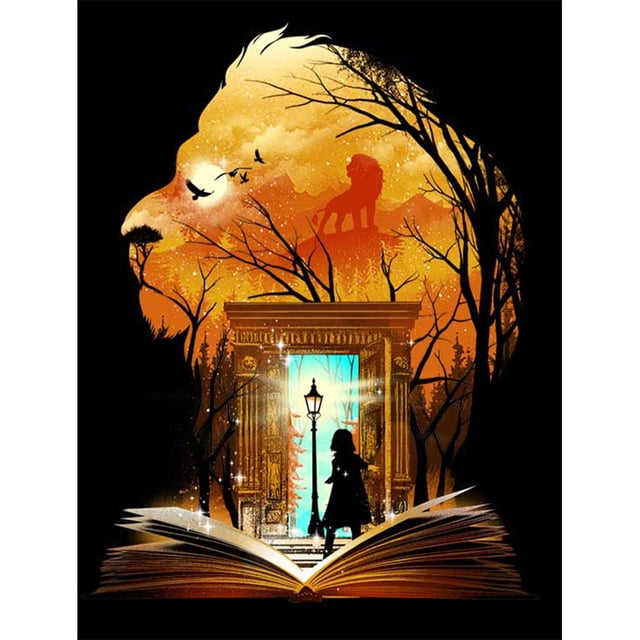 Taladro de diamante 5D DIY Pintura Las crónicas de Narnia Kits Ronda completa (L3441) Hugtrwg Para estrenar