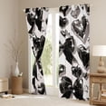 thumbnail image 3 of Castle Fairy Black Ribbon Bow Black Out Curtains for Boys Girls,Kawaii Love Heart Print Curtains Pack of 2 (42x63 Each),Dreamy Princess Bedroom Curtains,Lightweight Room Decor, 3 of 6