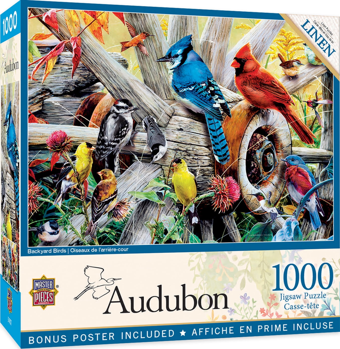 MasterPieces 1000 Piece Jigsaw Puzzle Backyard Birds 19.25"x26.75