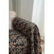 thumbnail image 3 of Xiao Hua Toalla de sofá de poliéster antiarañazos con diseño de flores marrones, gruesa, funda protectora de 70,87 x 90,55 pulgadas, 3 of 5