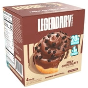Legendary Foods Protein Sweet Roll - Chocolate 4 Pack | Protein Snack | Gluten-Free| Keto Friendly