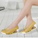 thumbnail image 3 of zapatos de plataforma de cuero para mujer, sandalias con cuña, zapatos informales para mujer, zapatos para madre, chanclas para mujer, zapatillas caladas de verano, 3 of 5