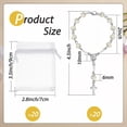thumbnail image 3 of 20Pcs Rosary Baptism Religion Church Event Wedding Boy Girl First 1St Holy Communion Baby Shower B, 3 of 3